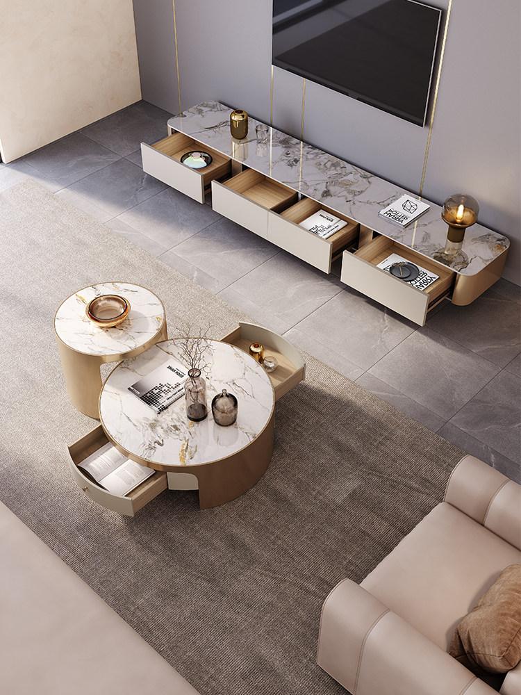 세라믹티비수납장 모던 고급거실장 85인치티비장 200 x 40 x 40cm 완제품 설치불필요 바로사용가능 - 상세 이미지 2