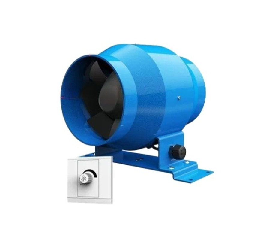 환풍기 속도 조절 송풍기 150mm 배기 배기팬 업소용 욕실 공장 셔터형 저소음 에어컨 - 상품 이미지