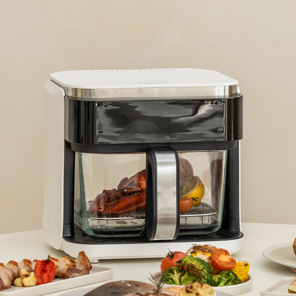 자일렉 글라스 에어프라이어 5.5L 대용량 유리 바스켓 이미지 6