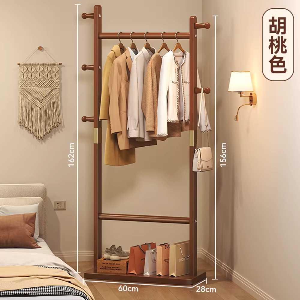원목미니행거 스탠드 옷걸이 조립 옷 거치대 드레스룸 60cm 업그레이드 / 내추럴 이미지 8