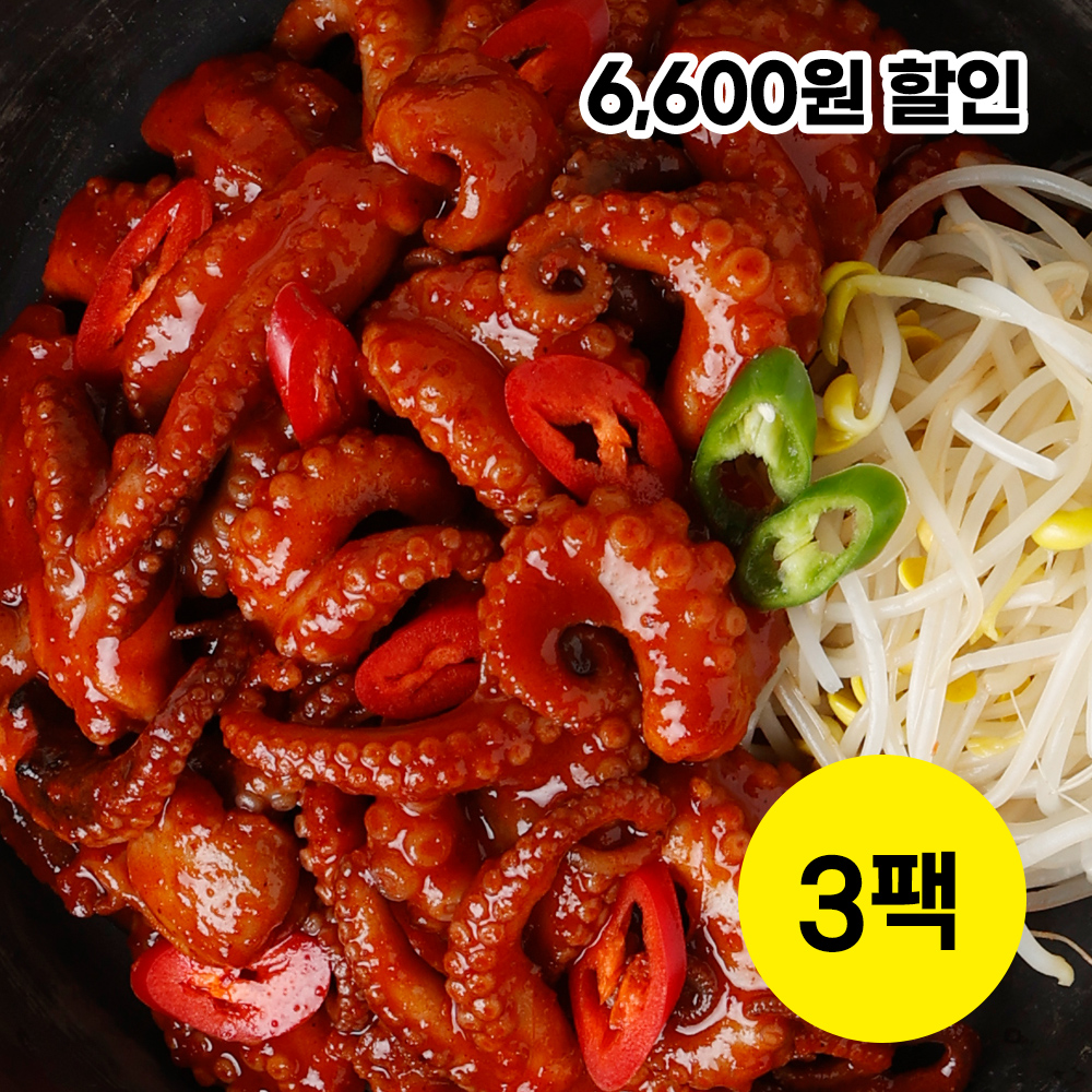 [기본맛] 17년 전통의 오라방 쭈꾸미 750g, 3개 - 상품 이미지