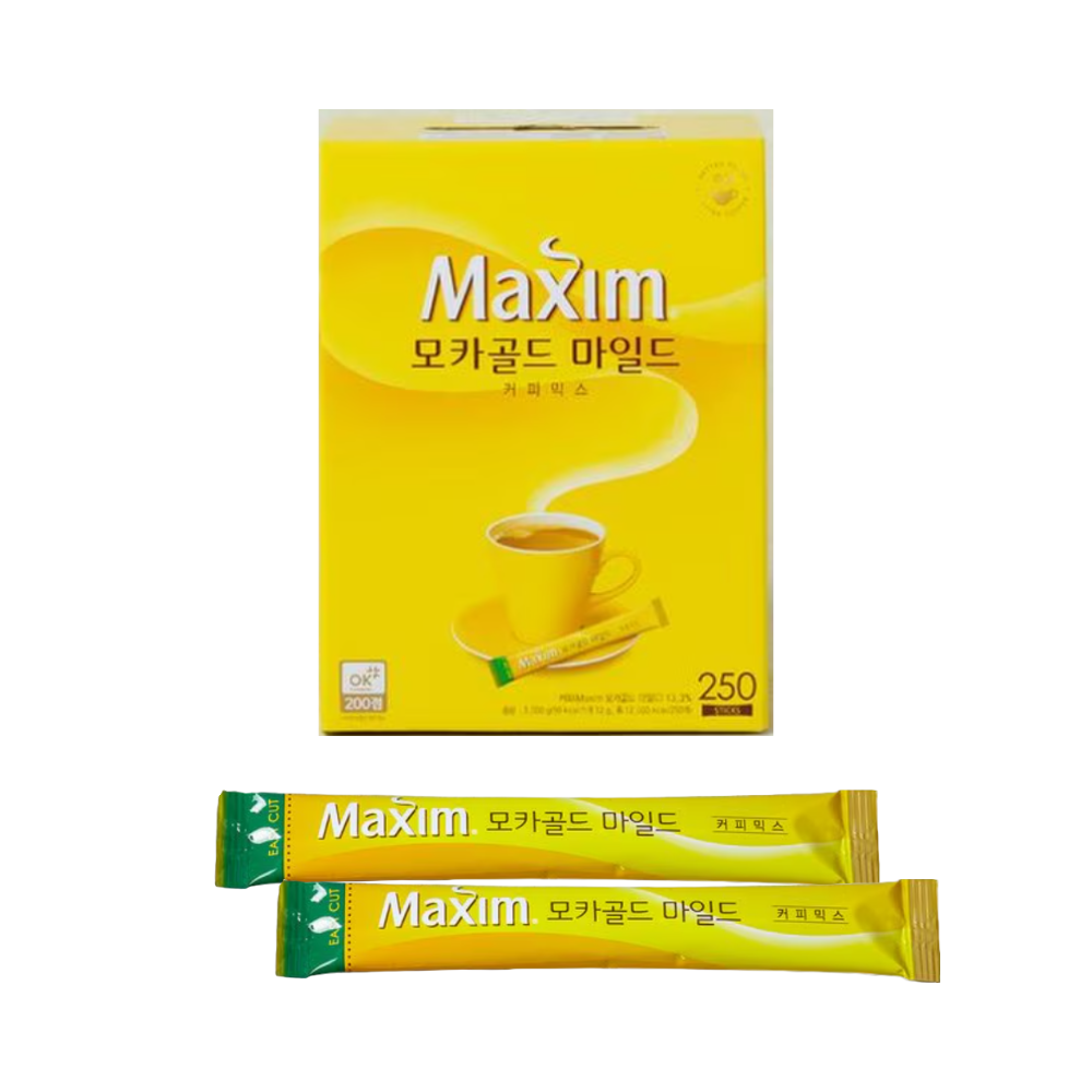 맥심 모카골드 마일드 커피믹스 250입 x1박스 - 상품 이미지