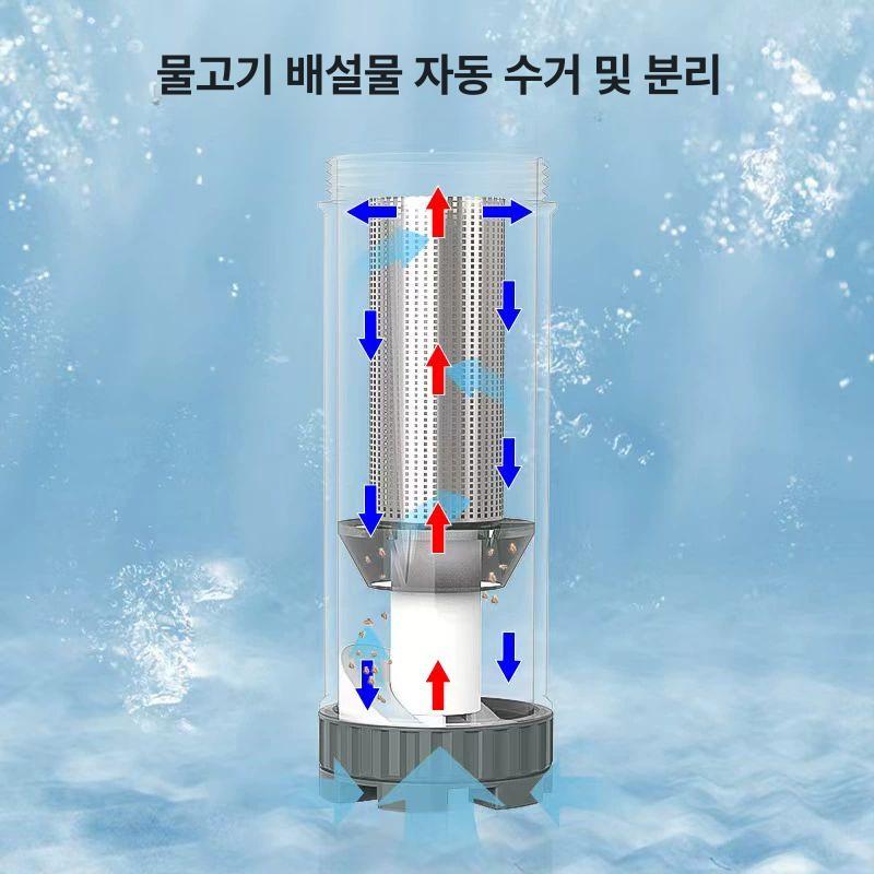 걸이식 똥집기 집똥기 여과기 측면 수족관 어항 오물 어항 변기 - 상세 이미지 3