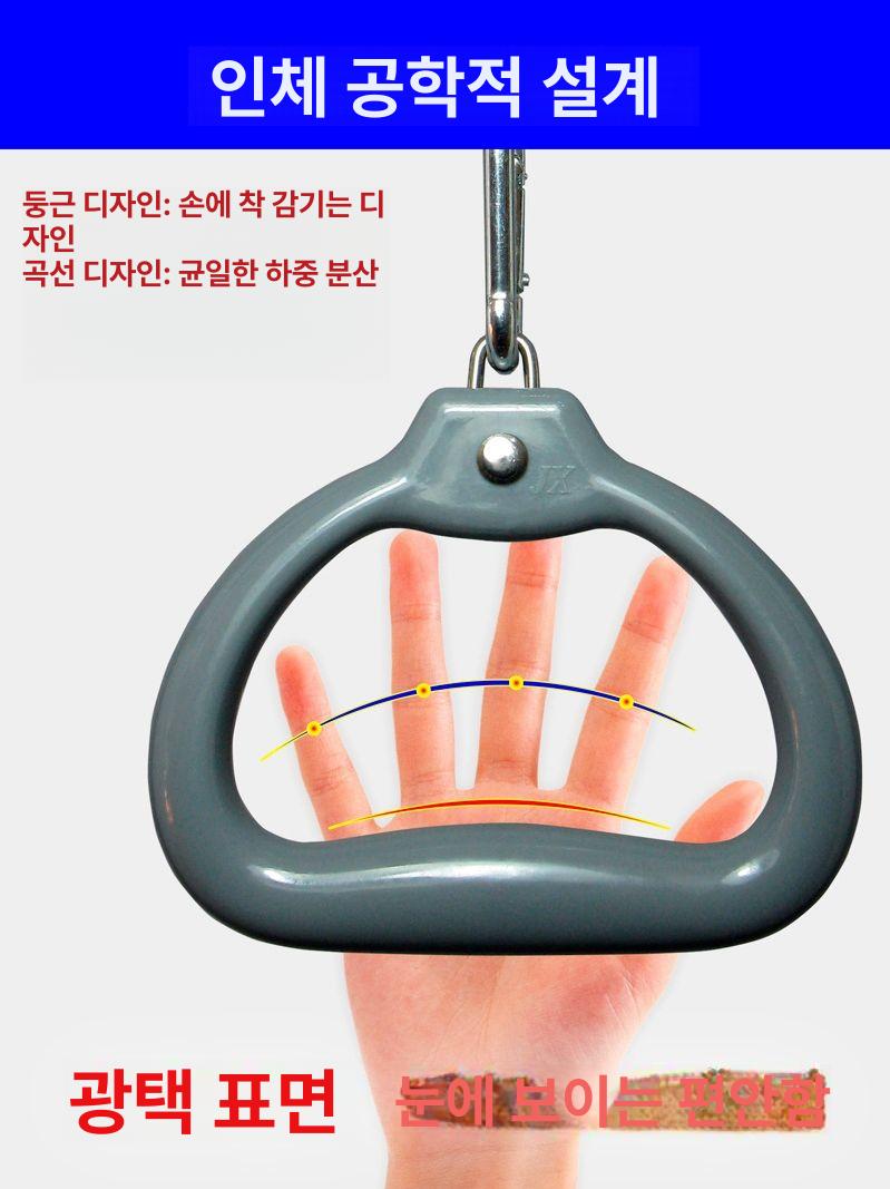 버스 손잡이 안전 턱걸이 노인 승하차 지하철 수직 미끄럼방지 링 1개 - 상세 이미지 3