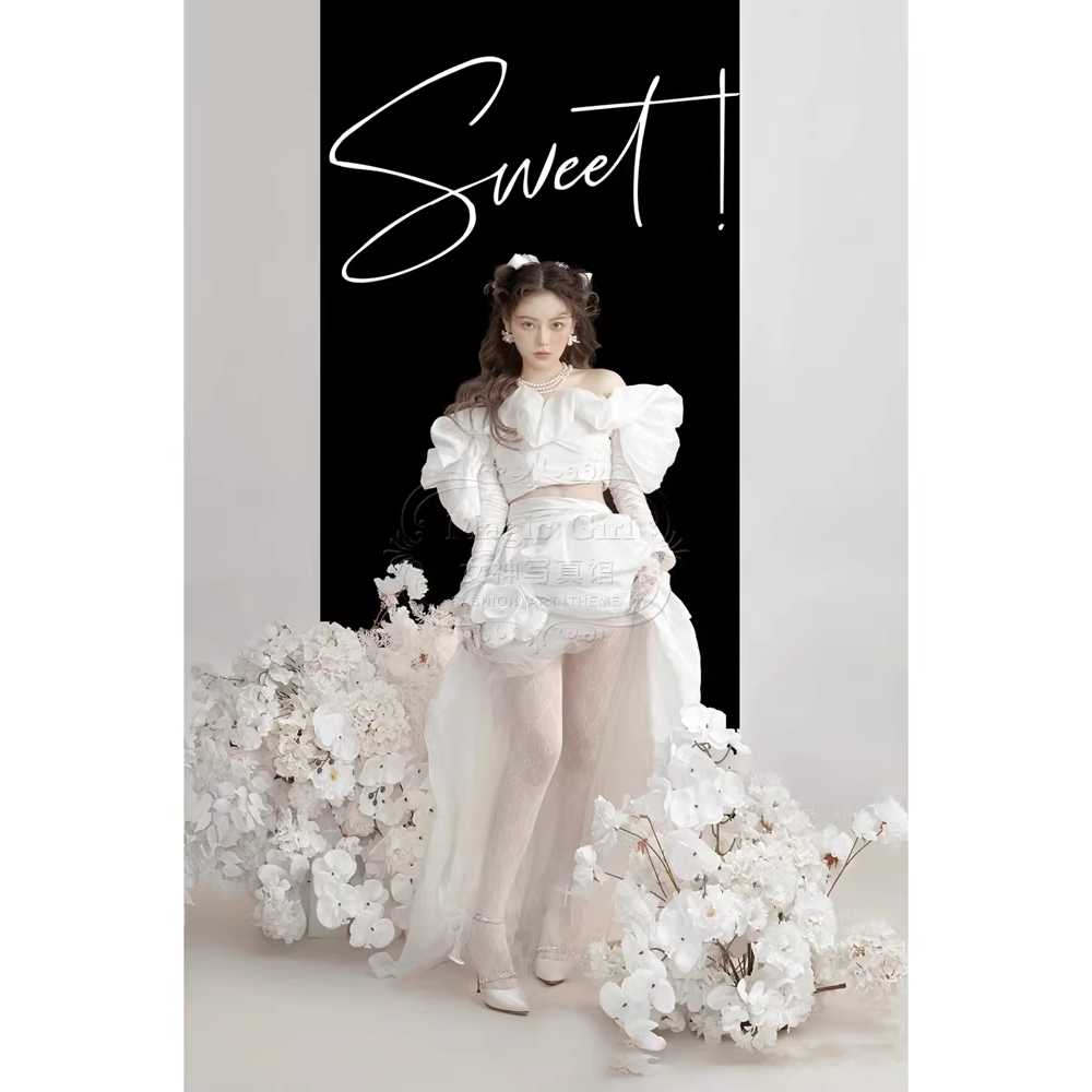 스몰웨딩드레스 이브닝 컬러 브라이덜샤워원피스 촬영 블랙 - 상세 이미지 2