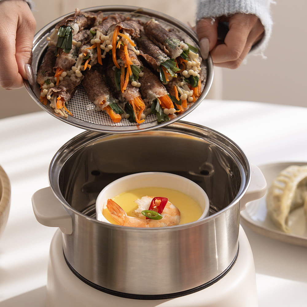 쿠랩 올스텐 계란찜기 계란삶는기계 멀티쿠커 오연수 강민경