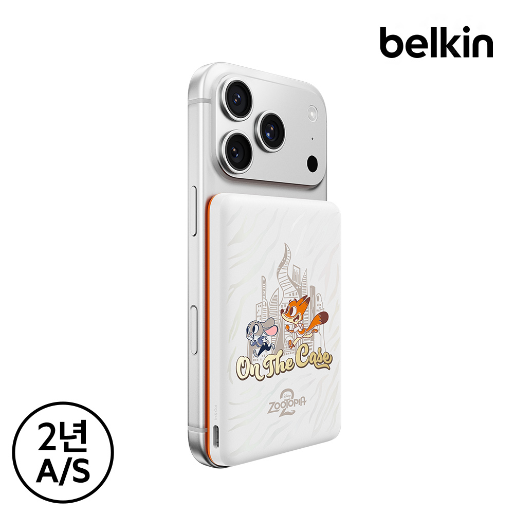 벨킨 디즈니 5000mAh 초슬림 마그네틱 무선충전 보조배터리 주토피아2(BPD010qcOG-DY) - 상세 이미지 3