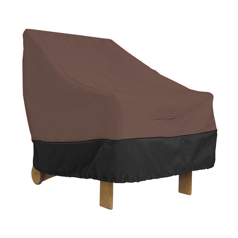 야외 의자커버 방수 정원가구 보호덮개 보관커버 커피블랙 76x89x81 cm - 상세 이미지 4