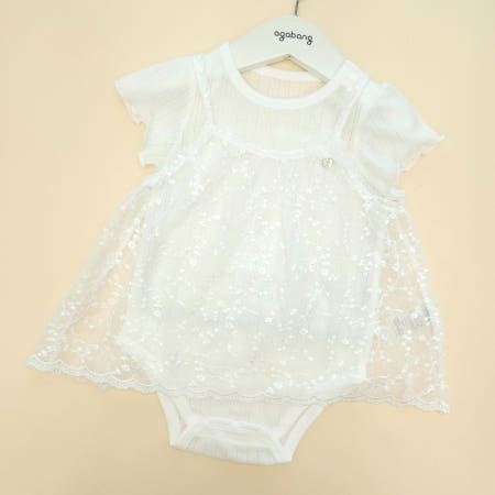아가방 여름 바디수트 여아 외출복 상하 오픈 백일 아기 아기옷 세트 올라비반소바디수트