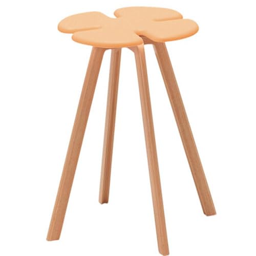 텐도목공 스툴 T-3140MD-OR 화이트 비치 오렌지 스태킹 사양 [텐도목공]