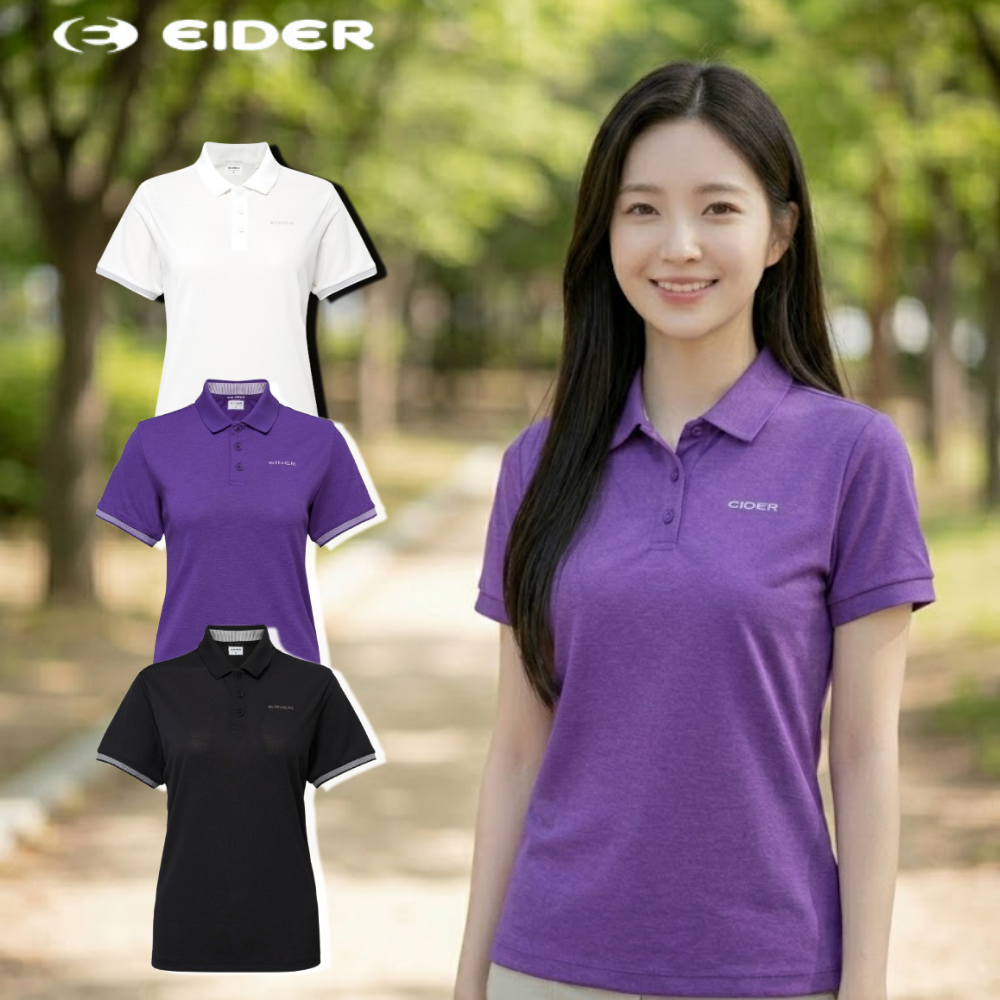 아이더 여성 반팔 폴로 티셔츠 냉감 등산 여름 아이스드라이 벤트