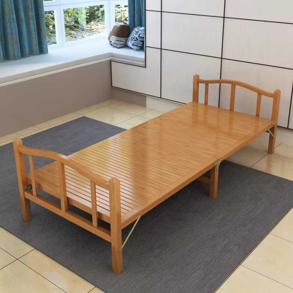 야외 평상 대나무 마루 조립식 침대 옥탑 대청 접이식 60x197cm / 브라운 - 상품 이미지