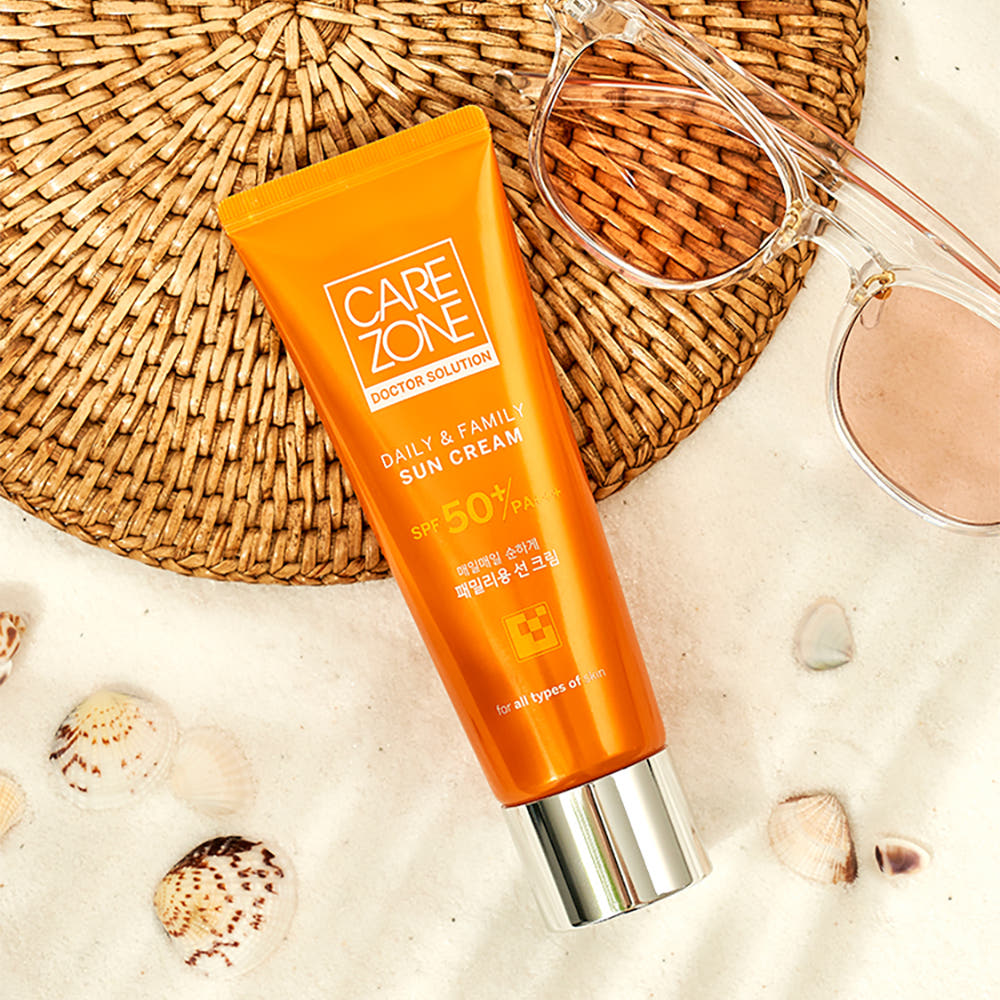 케어존 데일리&패밀리 선크림 80ml (SPF50+/PA+++) - 상품 이미지