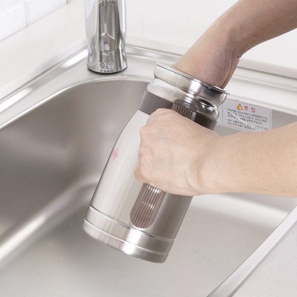 스텐락 스텐304 물병 국산 업소용 식당물통 손잡이 1.3L, 1개 이미지 7
