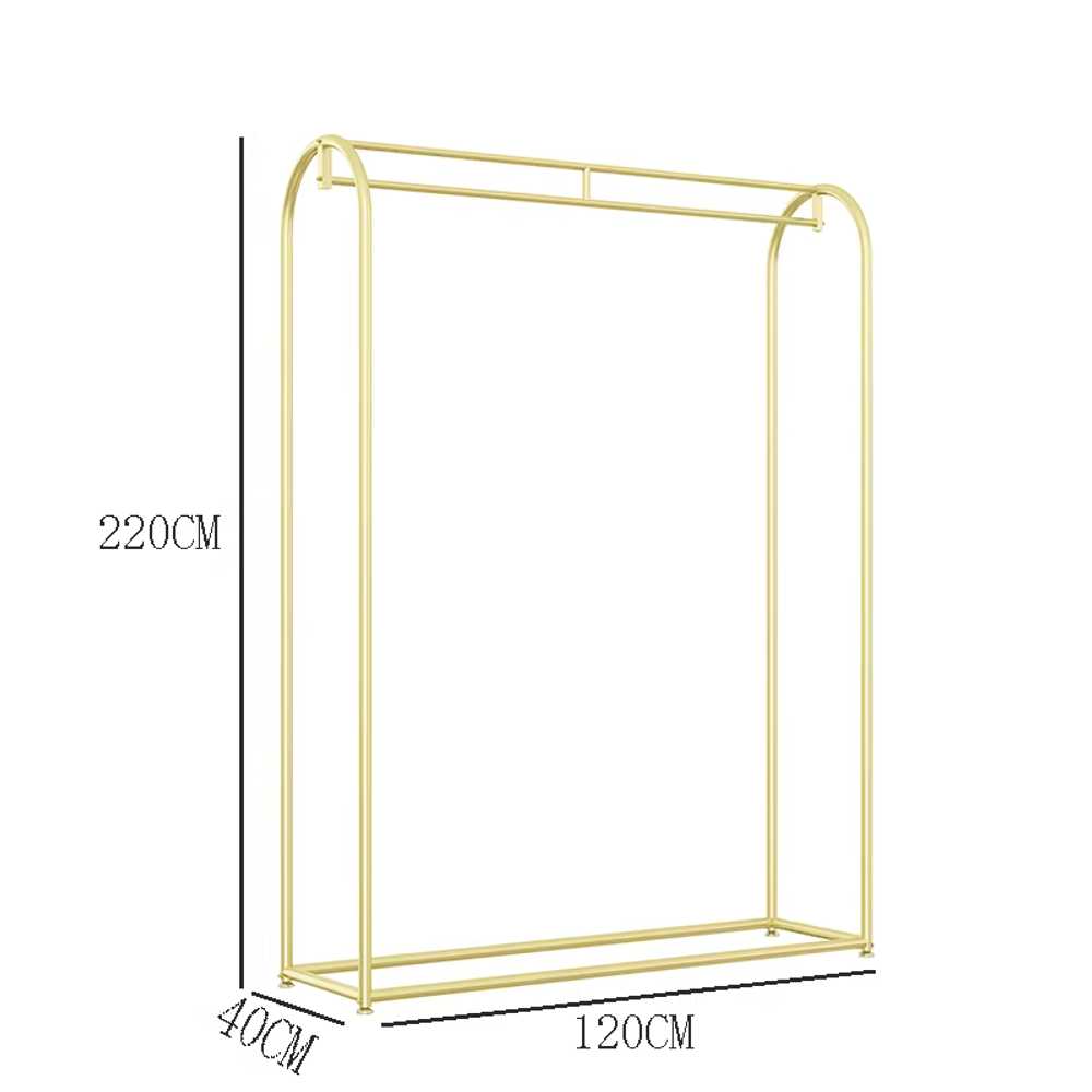 웨딩 드레스 행거 스튜디오 편집샵 롱코트 옷걸이 100x200cm 나노 골드 이미지 8