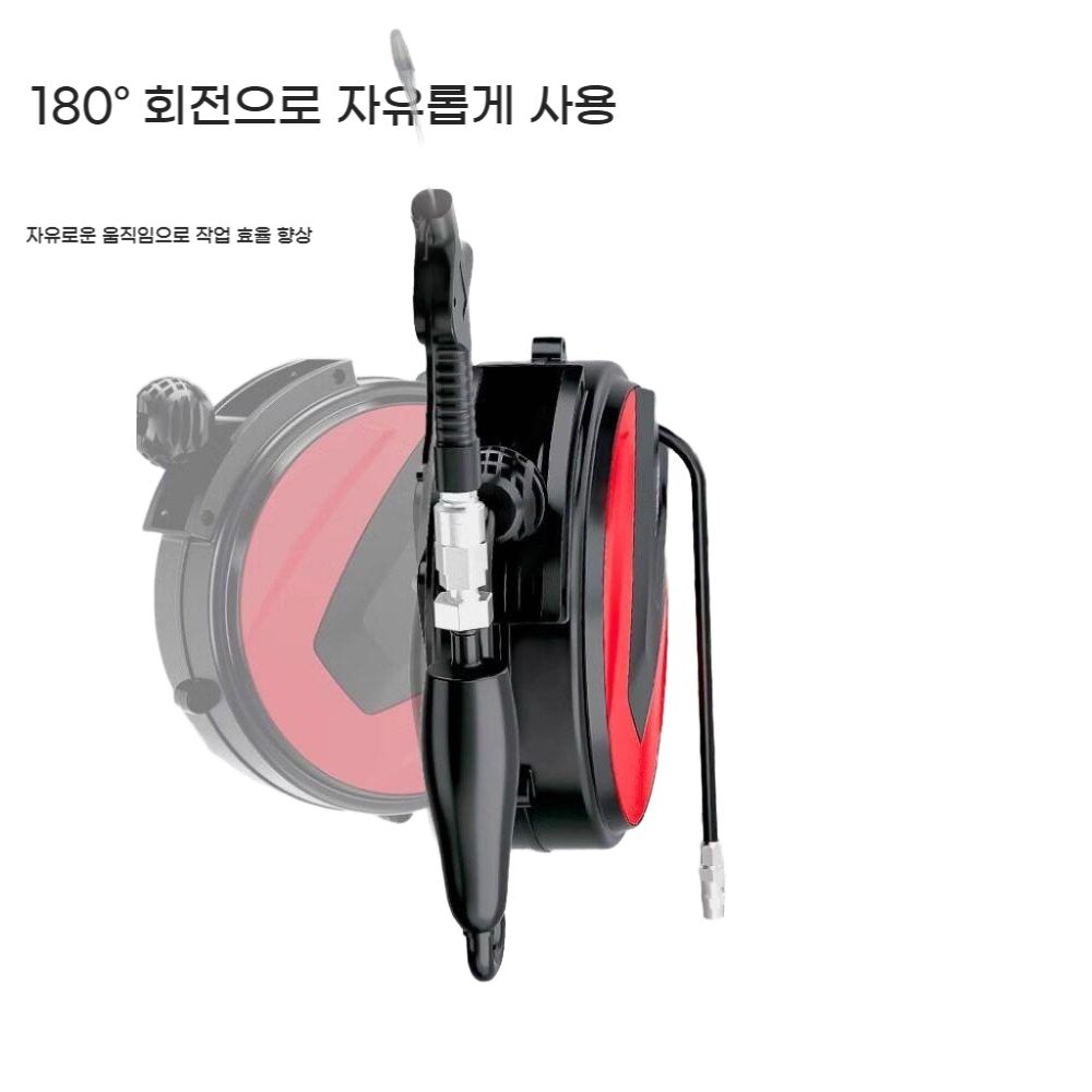 에어호스 자동릴 전동 유압 고압 호스 자동 에어 호스릴 벽걸이 릴선 - 상세 이미지 2