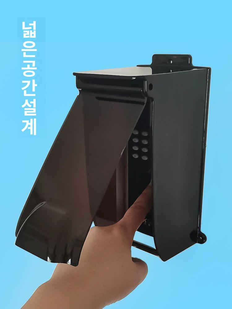 빗물 보조키 번호키 방수투명 차광 야외 가림막 커버 X86 블랙 - 상세 이미지 2