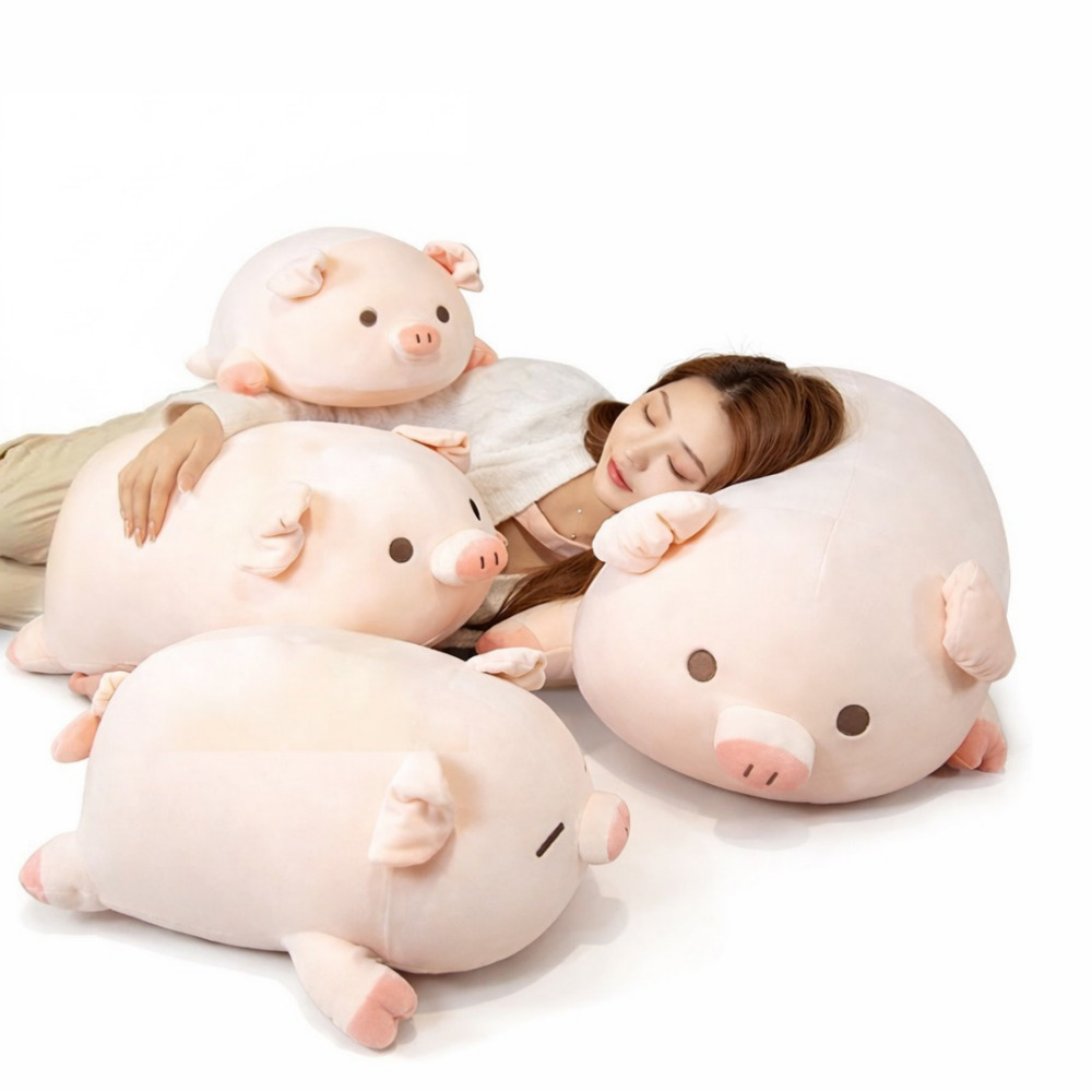 [KC인증] 빌리네집 돼지인형 모찌 바디필로우 대형 쿠션 안고자는 40cm 60cm 80cm 이미지 6