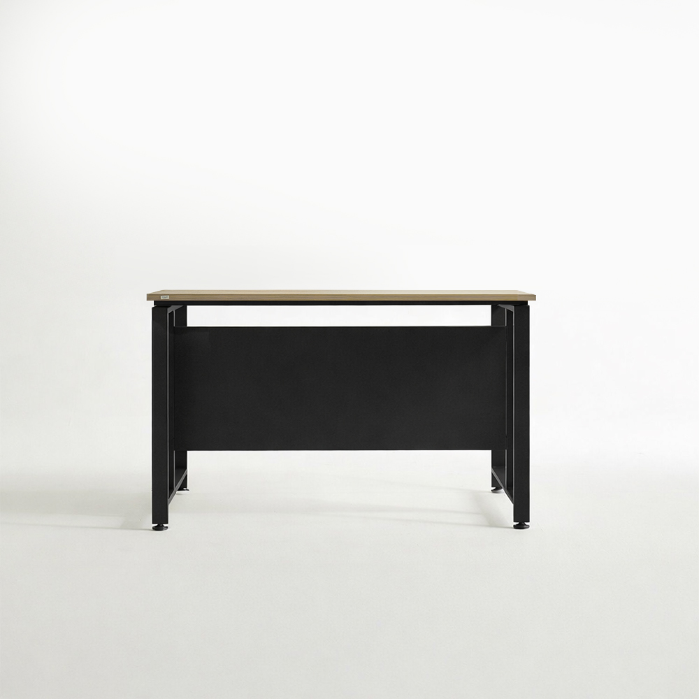 티에스퍼니처 TS-03 철제 컴퓨터책상 파티션 데스크 1200x800mm, 블랙+오크 - 상품 이미지