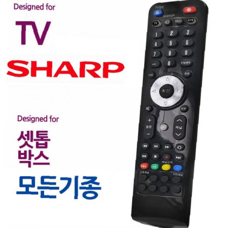 샤프 텔레비전 셋톱박스 호환 통합 만능 리모컨 적외선 방식 거실 침실 가정용