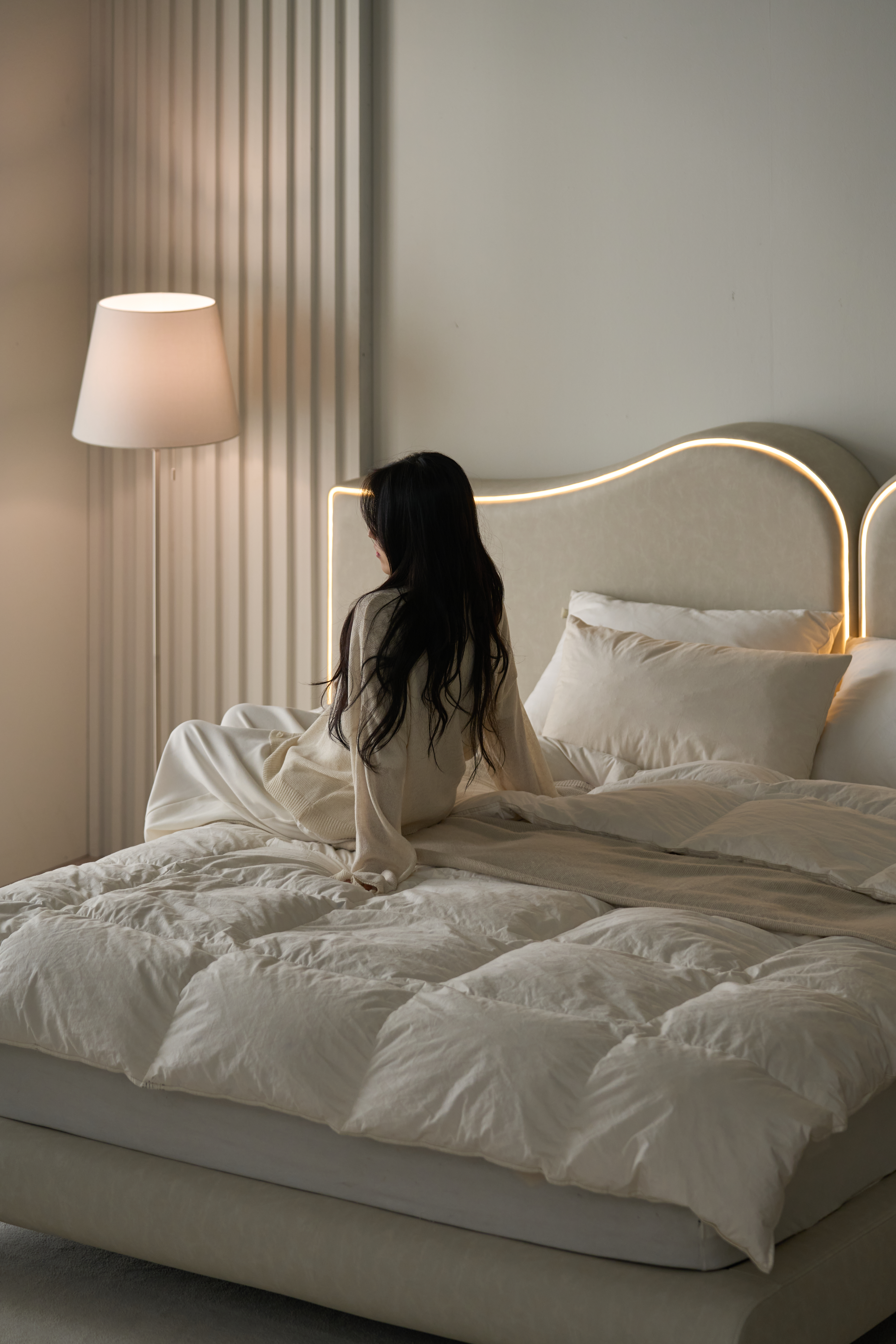 호텔침대 프레임 패브릭 인조가죽 국내 맞춤 제작 라지킹 1800 루미엘