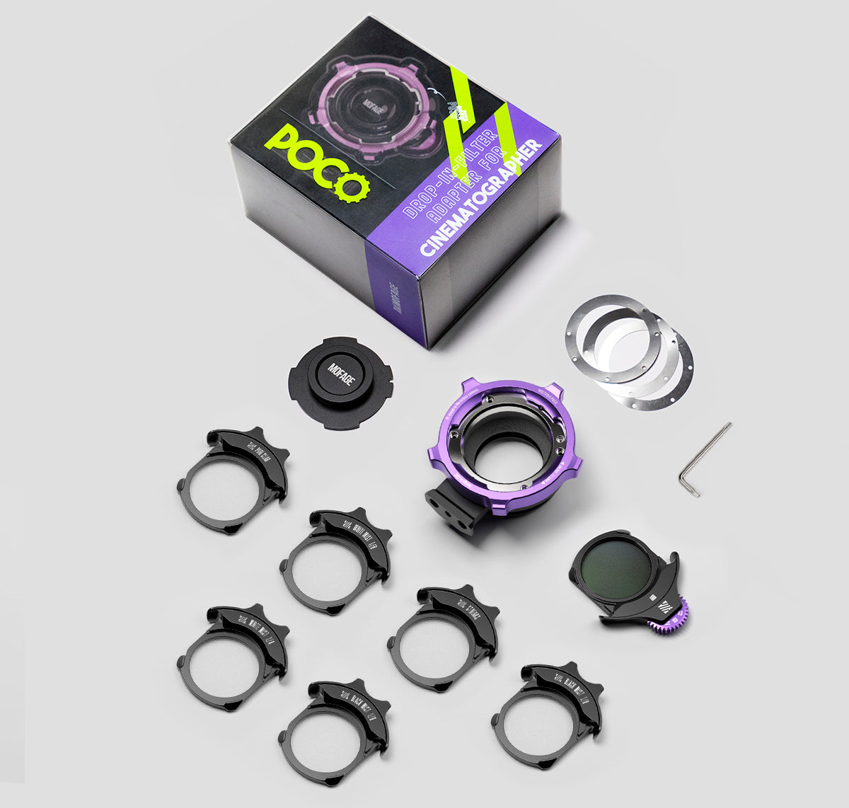 MOFAGE POCO Drop-In 필터 렌즈 어댑터 어드밴스드 키트 - 상품 이미지