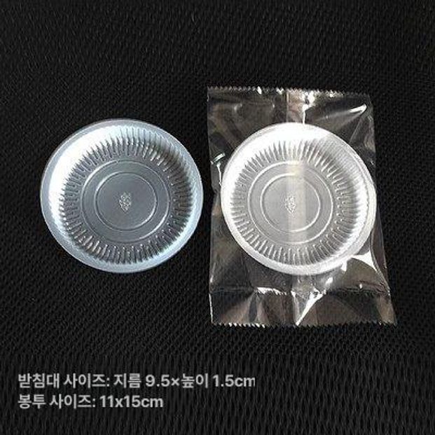 떡포장용기 양갱케이스 원형 케이스 화과자 1000개 PP 복숭아빵 트레이+투명 봉투 1000 개 - 상세 이미지 5