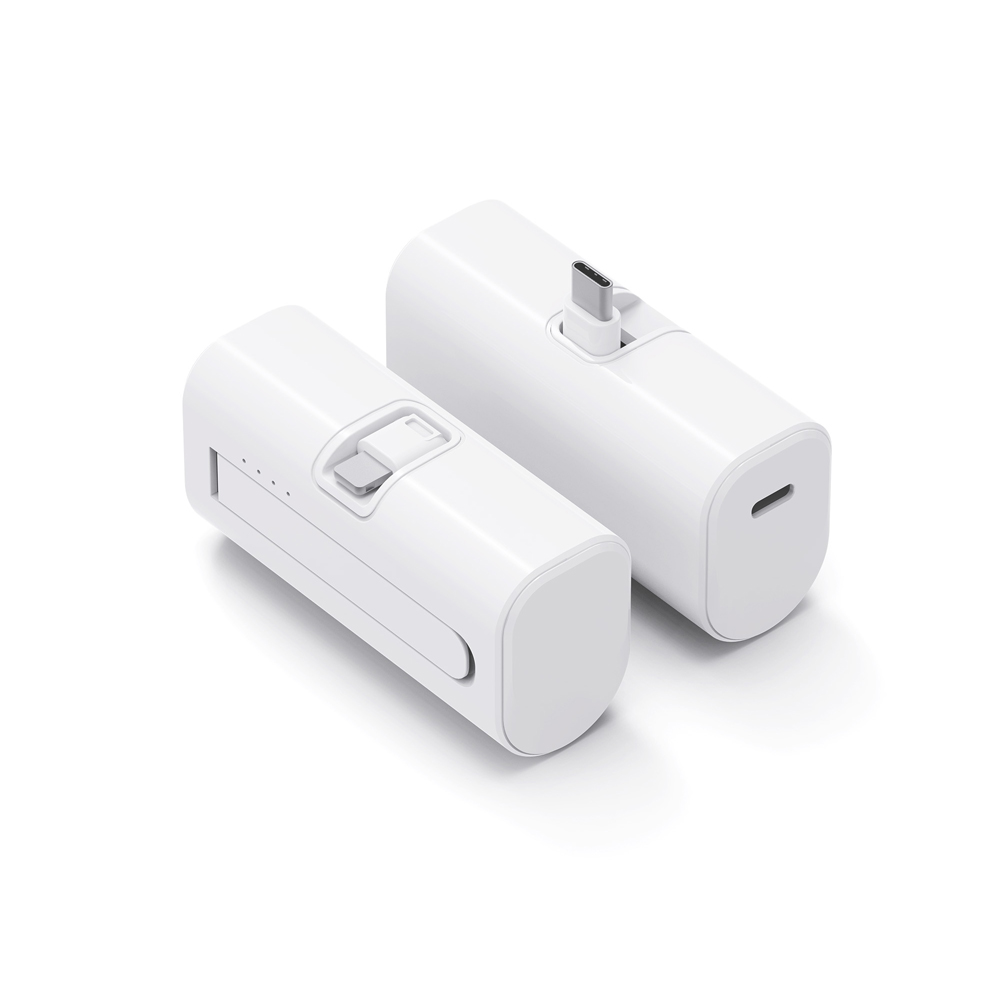 접이식 도킹 고속보조배터리5000mAh C타입 8핀 주문제작 단체 홍보 - 상품 이미지