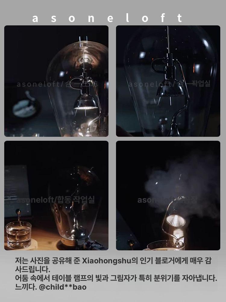 유리 돔 스탠드 LED 테이블 조명 소형 소형 충전식 선물 상자 터치 스위치 - 상세 이미지 4