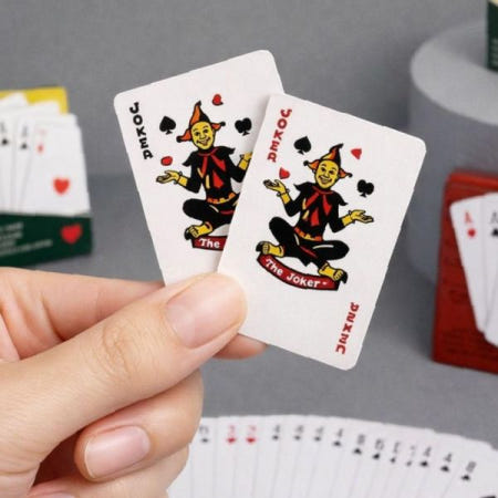 [BUNHONG]미니카드 포커게임 트럼프놀이 휴대용 카드놀이 여행용 파티게임 선물용 실내놀이