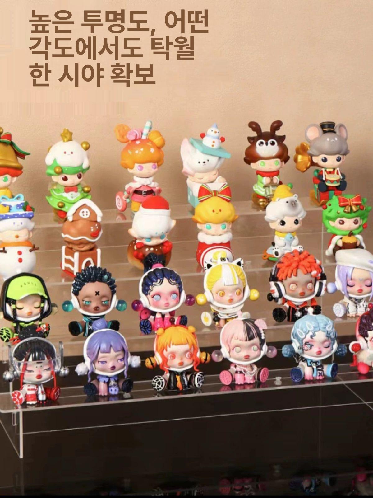 계단식 디스플레이 사다리 피규어 미니어처 진열대 전시대 3칸20cm - 상세 이미지 4