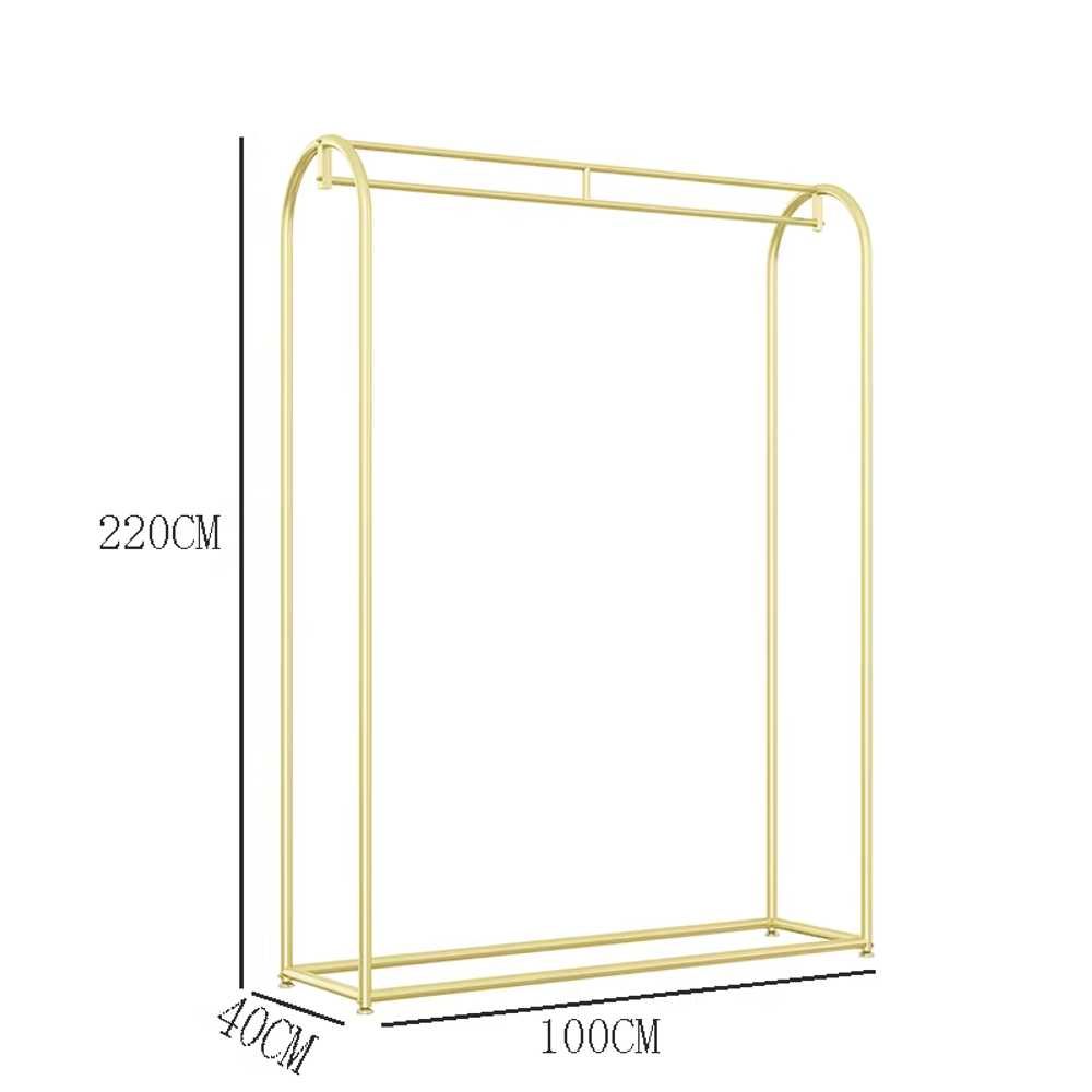 웨딩 드레스 행거 스튜디오 편집샵 롱코트 옷걸이 100x200cm 나노 골드 이미지 6