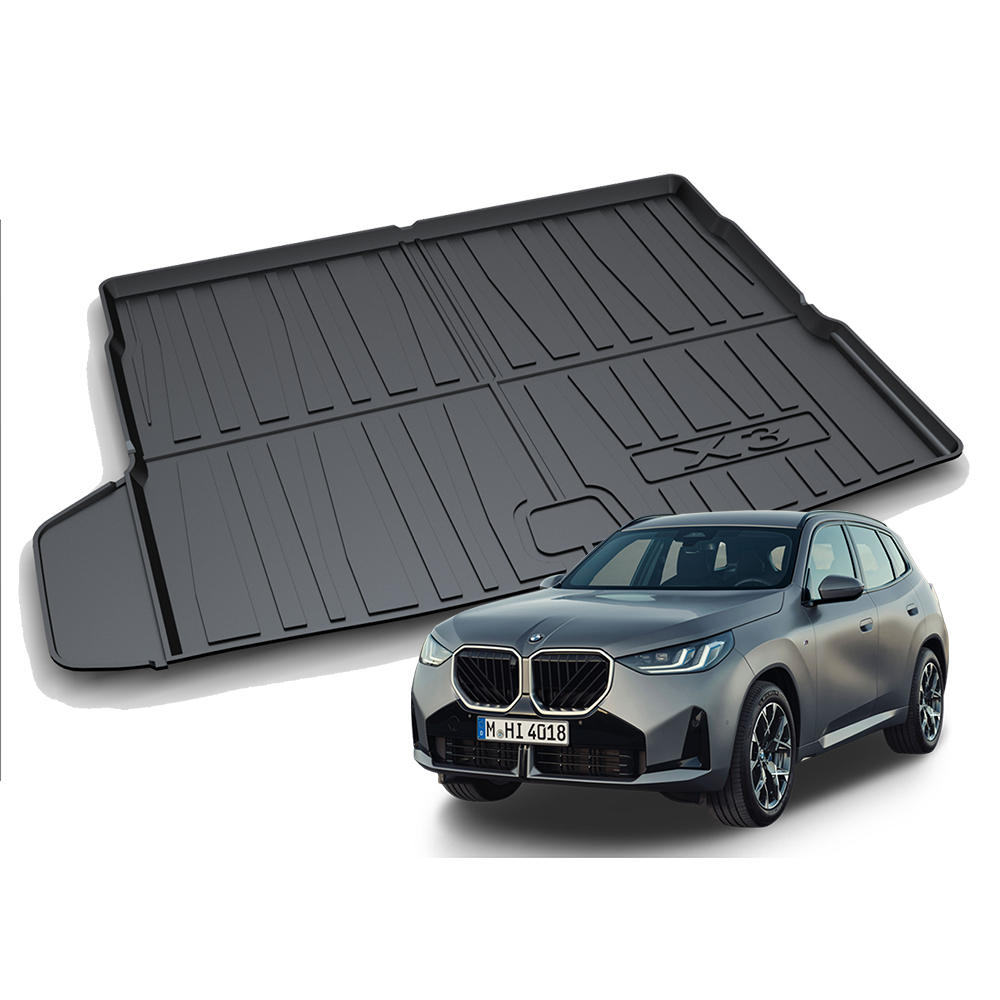 리얼핏 카본디자인 3D 논슬립 TPE 트렁크매트 BMW X3 G45, 트렁