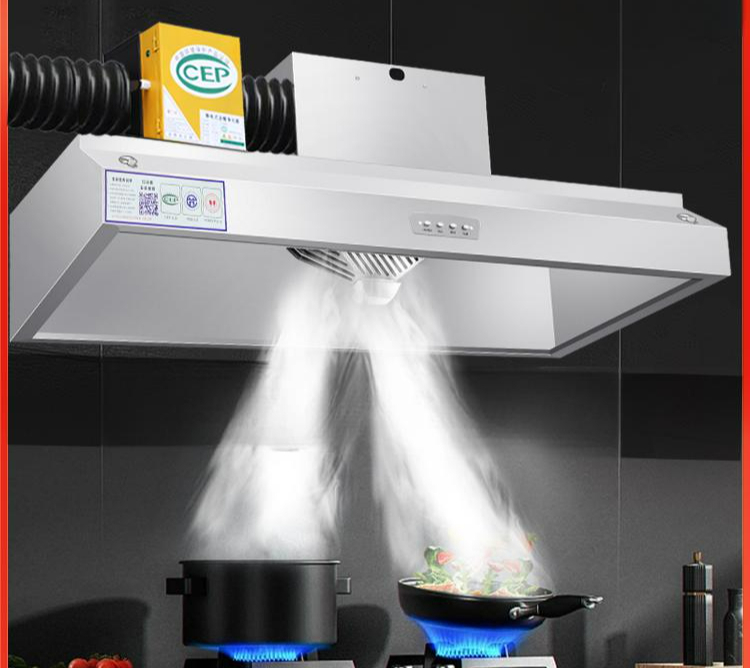 업소용 환풍기 환기 씽크대후드 덕트 식당용 배기구 100x60 정화기 1300W+친환경 폭풍 - 상품 이미지