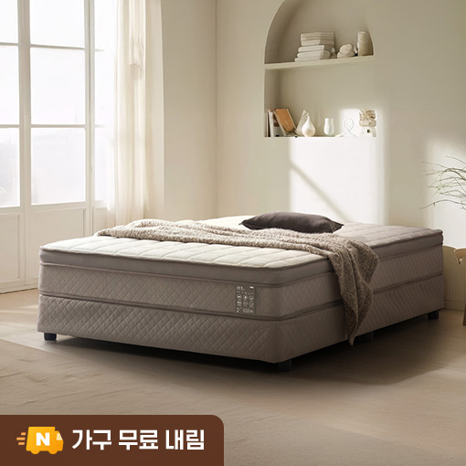 장인가구 올핏 탄탄한 유로탑 스프링 퀸(Q) 침대 매트리스 2인용 부부 안방 - 상품 이미지