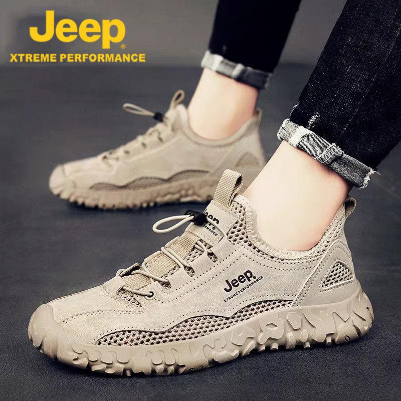 Jeep 남성 여름 운동화 쿠션 좋은 발편한 메쉬 런닝화 - 상품 이미지