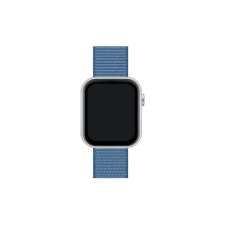 Apple 워치 애플워치 SE 2세대 SE2 44mm GPS (실버 알루미늄, 윈터블루 스포츠루프) MREF3KH/A / 정품 WJ