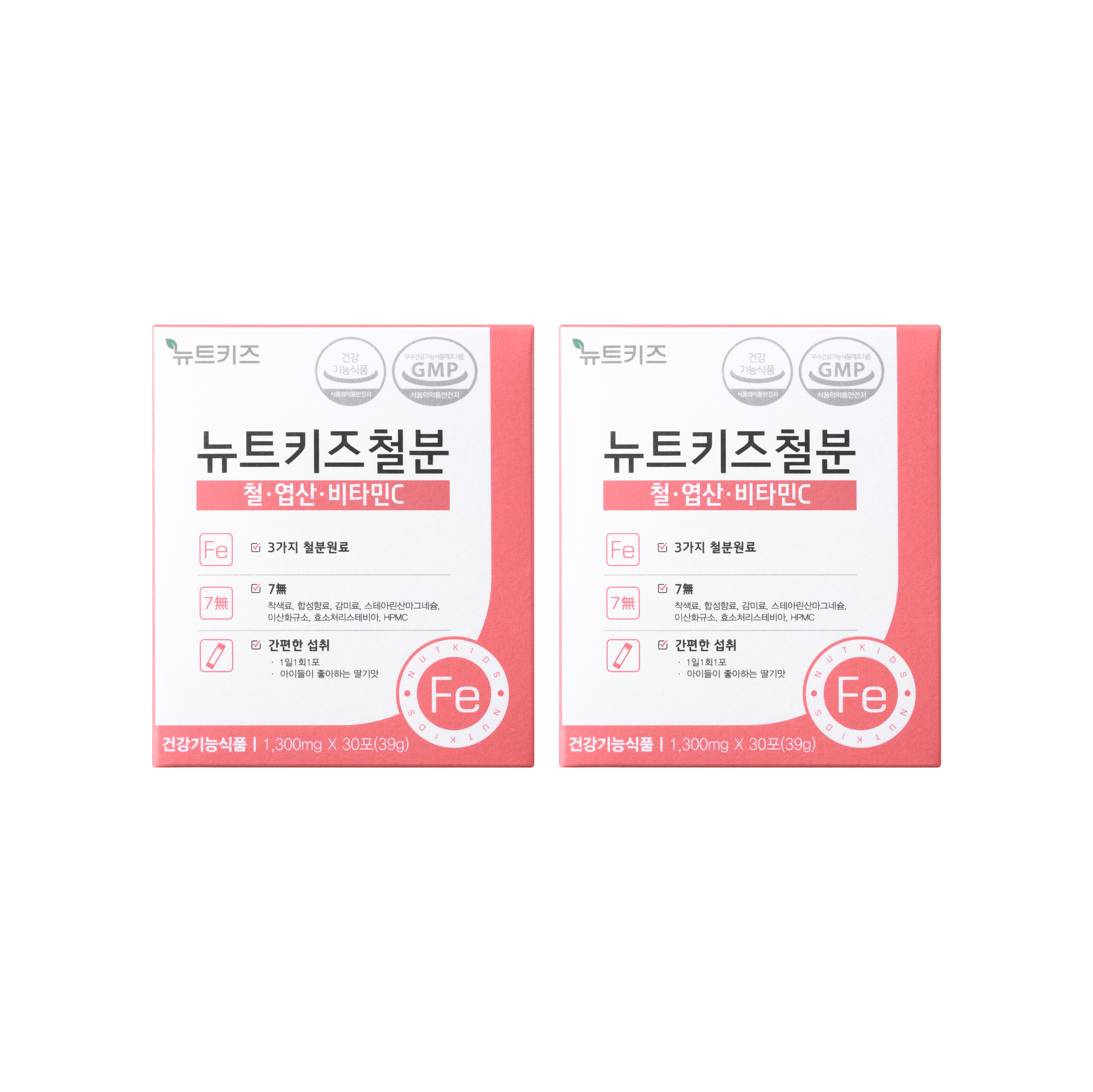 뉴트키즈철분 어린이 아기 키즈 유아 철분제 영양제 분말 30포, 2개 제품 이미지