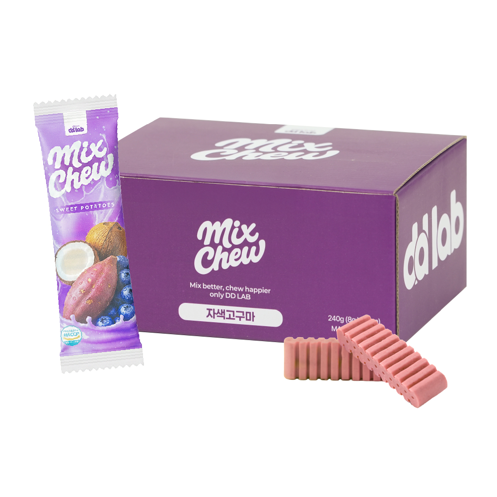 댕댕이연구소 강아지 간식 가수분해 덴탈 껌 치석제거 연어야채 믹스츄 1bx, 240g 이미지 6