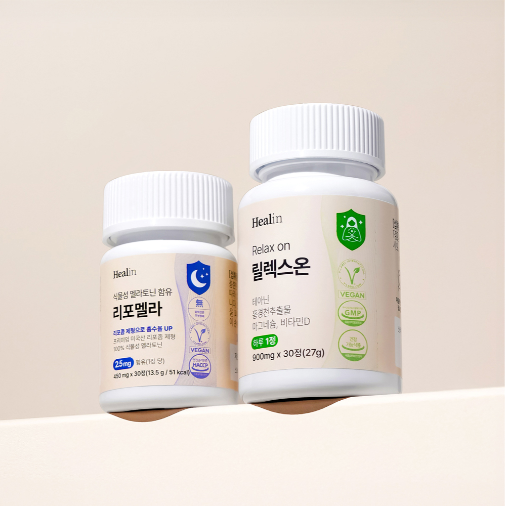 힐린 굿나이트 세트 (릴렉스온+리포멜라) 60정, 6개 - 상품 이미지