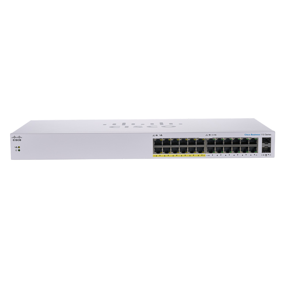 시스코 CISCO CBS110-24PP-EU 24포트 PoE 기가비트 스위치 2SFP 콤보 - 상세 이미지 3