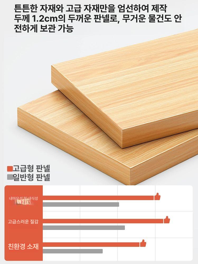 사무실서랍장 오피스 파일 책장 잠금 캐비닛 이동서랍 노르딕 메이플 100x34x59cm B - 상세 이미지 3