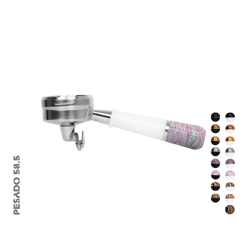 [본사직영] 페사도 더블스파웃 포터필터 58mm / 54mm (라마르조코 씨메 엘로치오 등 호환) 제품 이미지