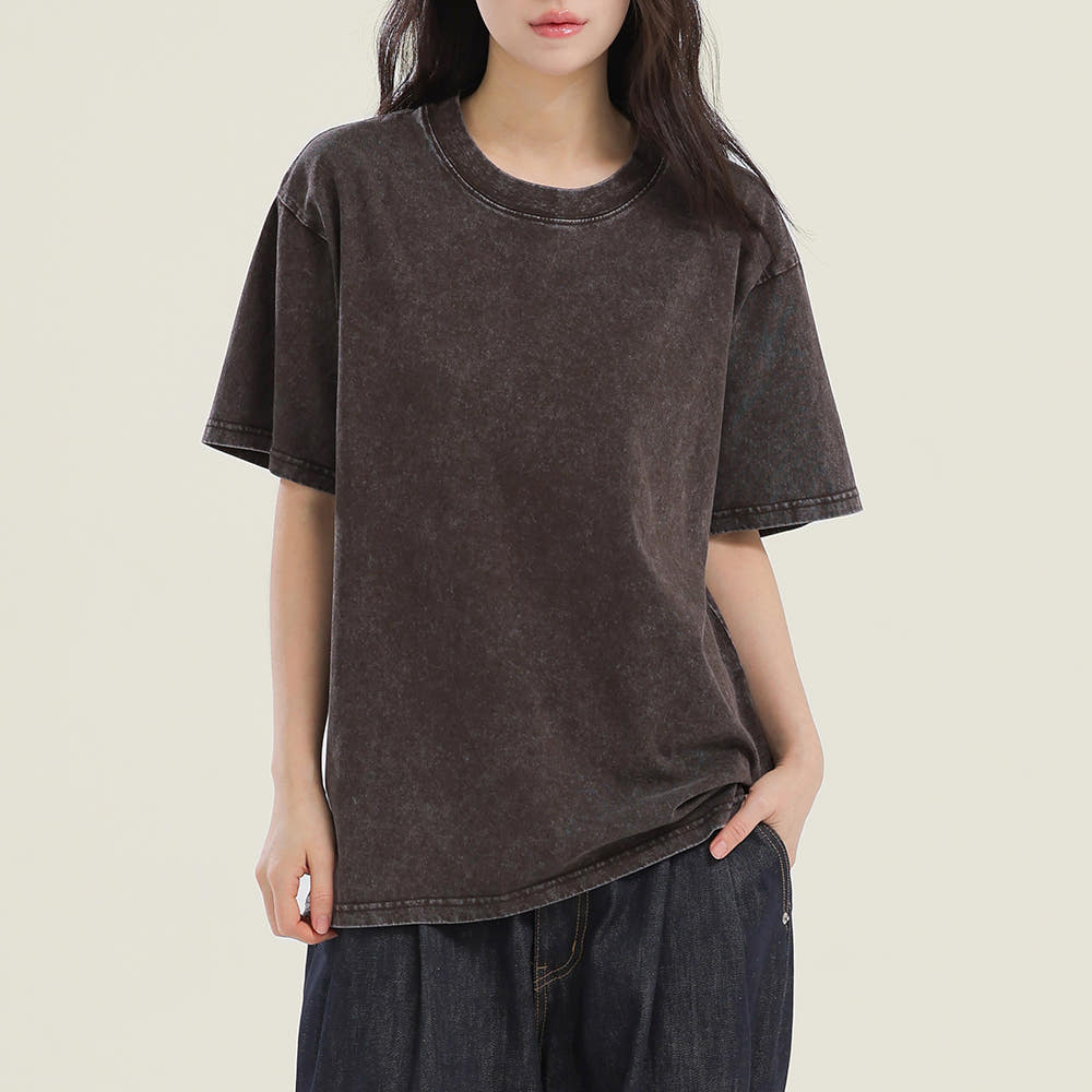 스라보 피그먼트 에센셜 반팔티 워싱 빈티지 5XL
