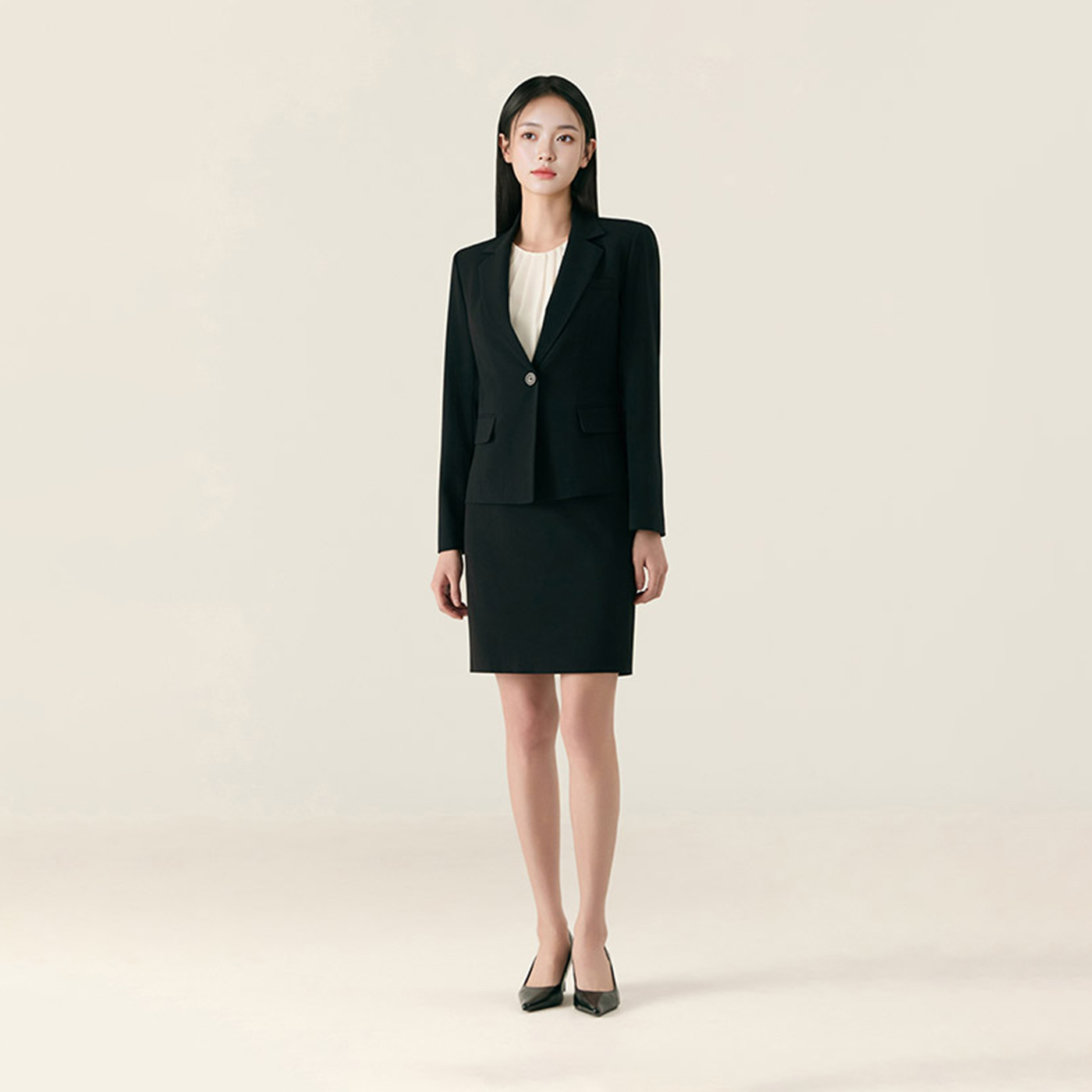 로엠 베이직 셋업 자켓 (스커트) RMJKG24R01 이미지 2