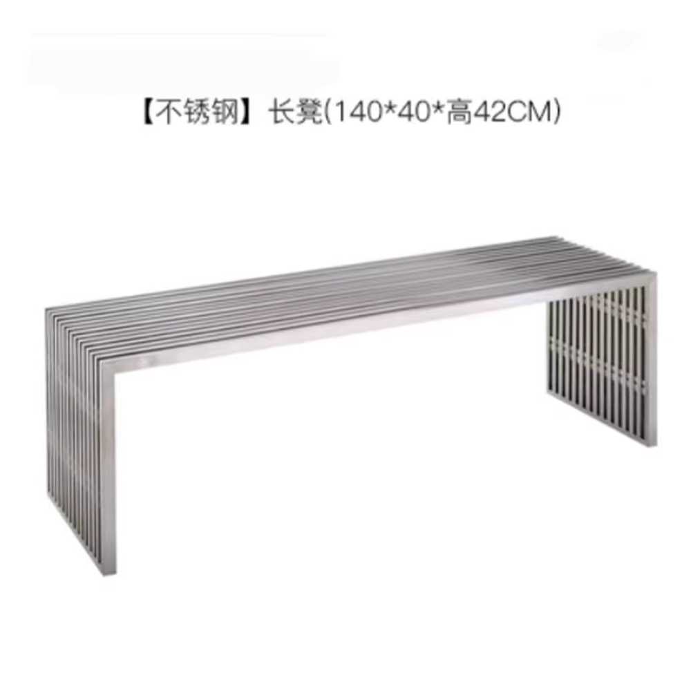야외철제벤치 광장의자 공원 긴의자 옥외용 평벤치 120x40x42cm 중형 이미지 7