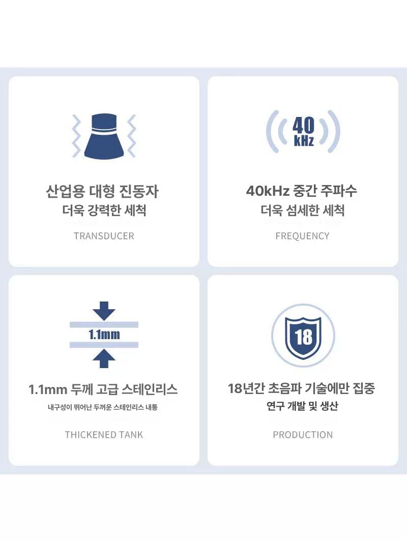 초음파 세척기 소형 메인보드 부품 자동차 산업용 실험실 YM-040S 10L 240W - 상세 이미지 3
