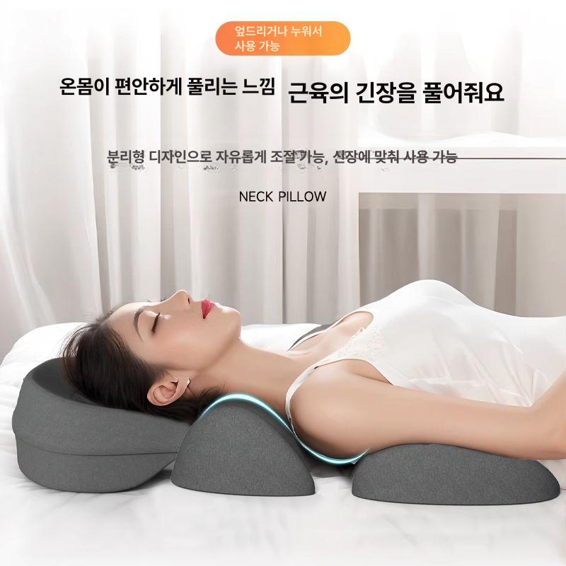 엎드리는 쿠션 얼굴 마사지 가슴 눈 받침대 베개 브라 쿠션 세트 진회색 - 상세 이미지 4