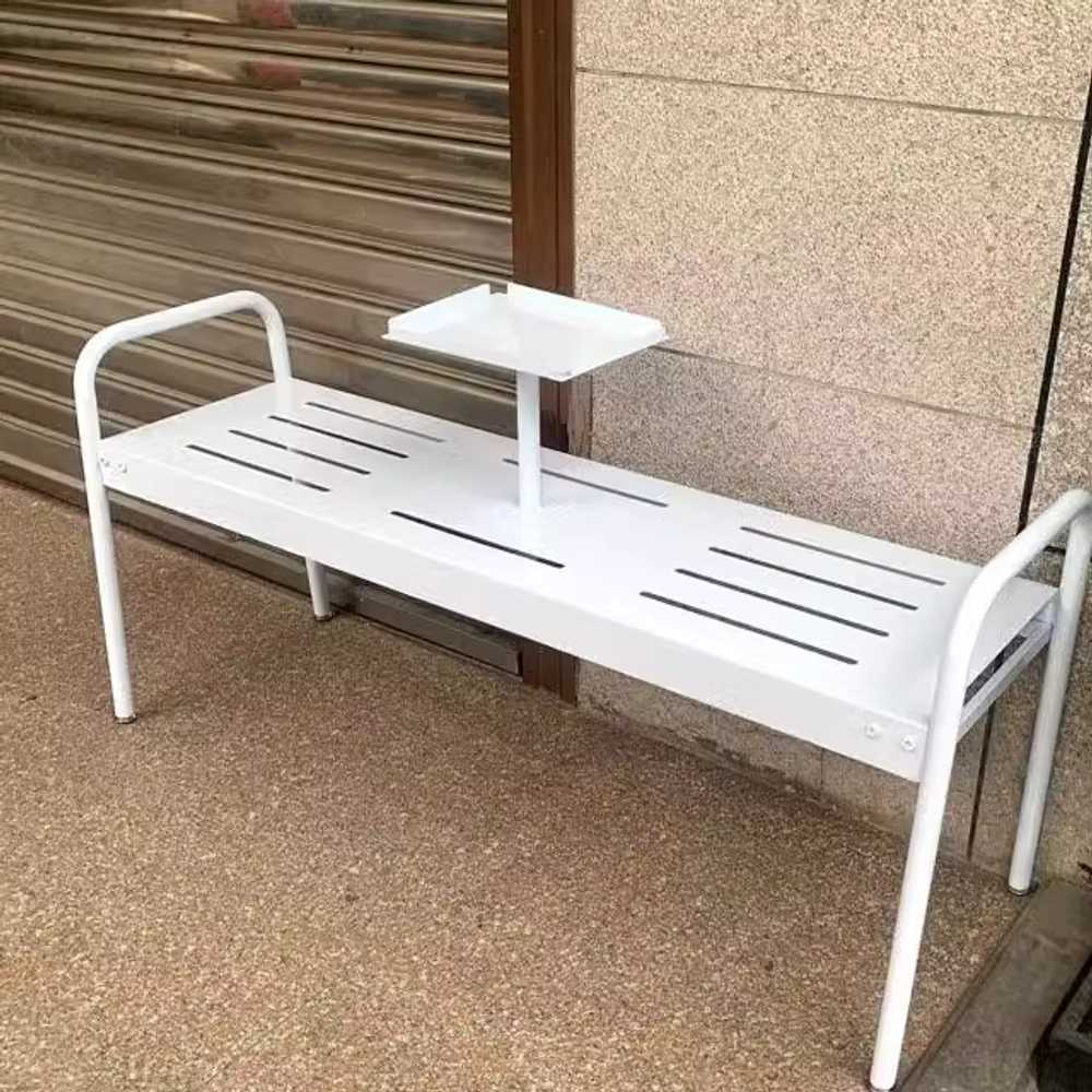 야외 철제 벤치의자 공원 카페 용 트레이 미니 긴 체어 - 상세 이미지 3