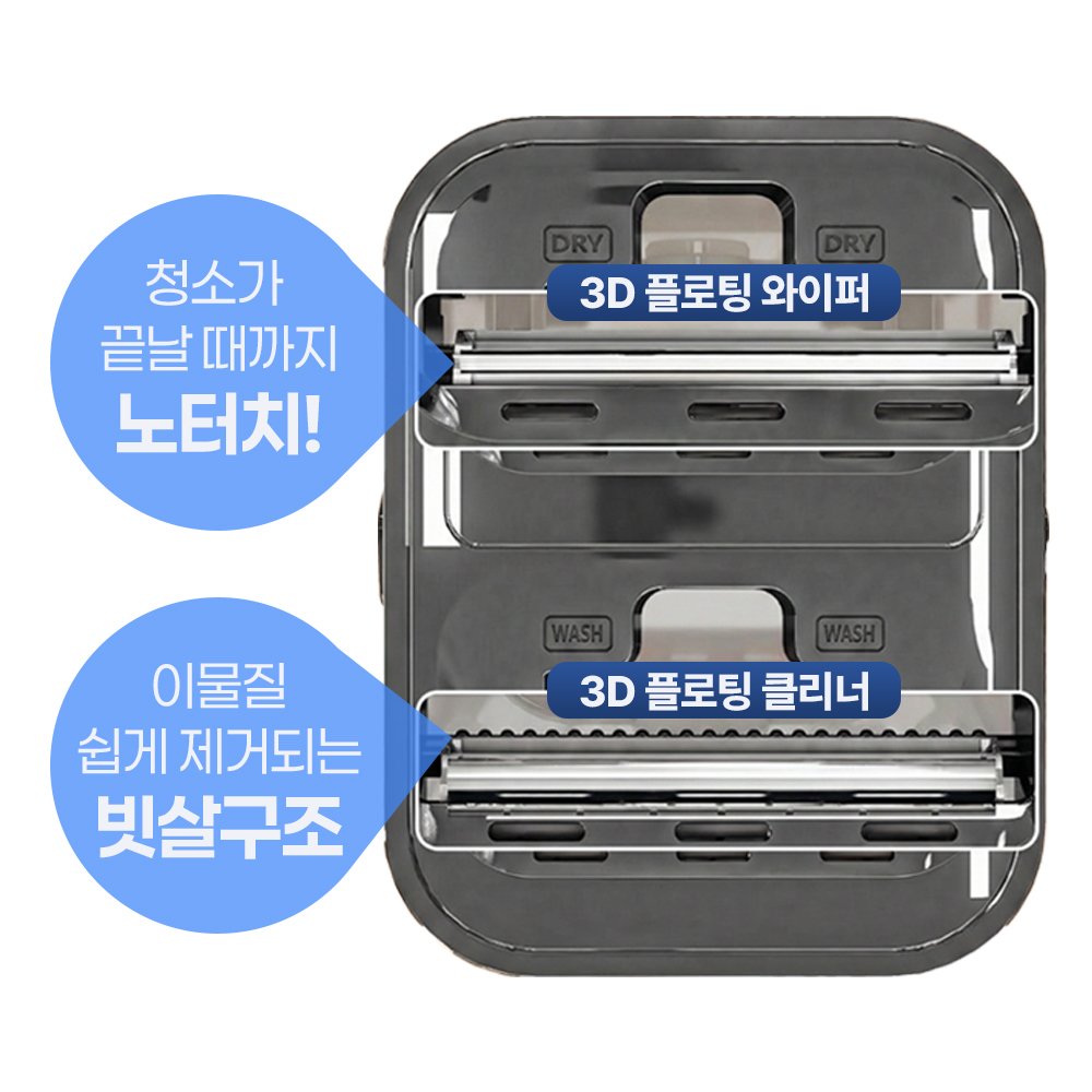 청소밀대 푸시풀 밀대걸레 물걸레 가정용 업소용 바닥 청소 용품 - 상세 이미지 3